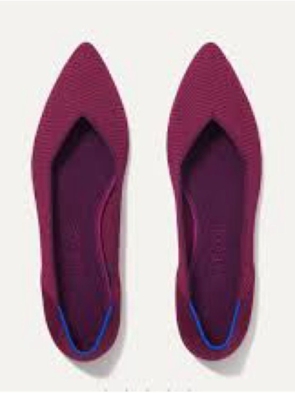 Rothy's Burgundy Pointed Toe Flats